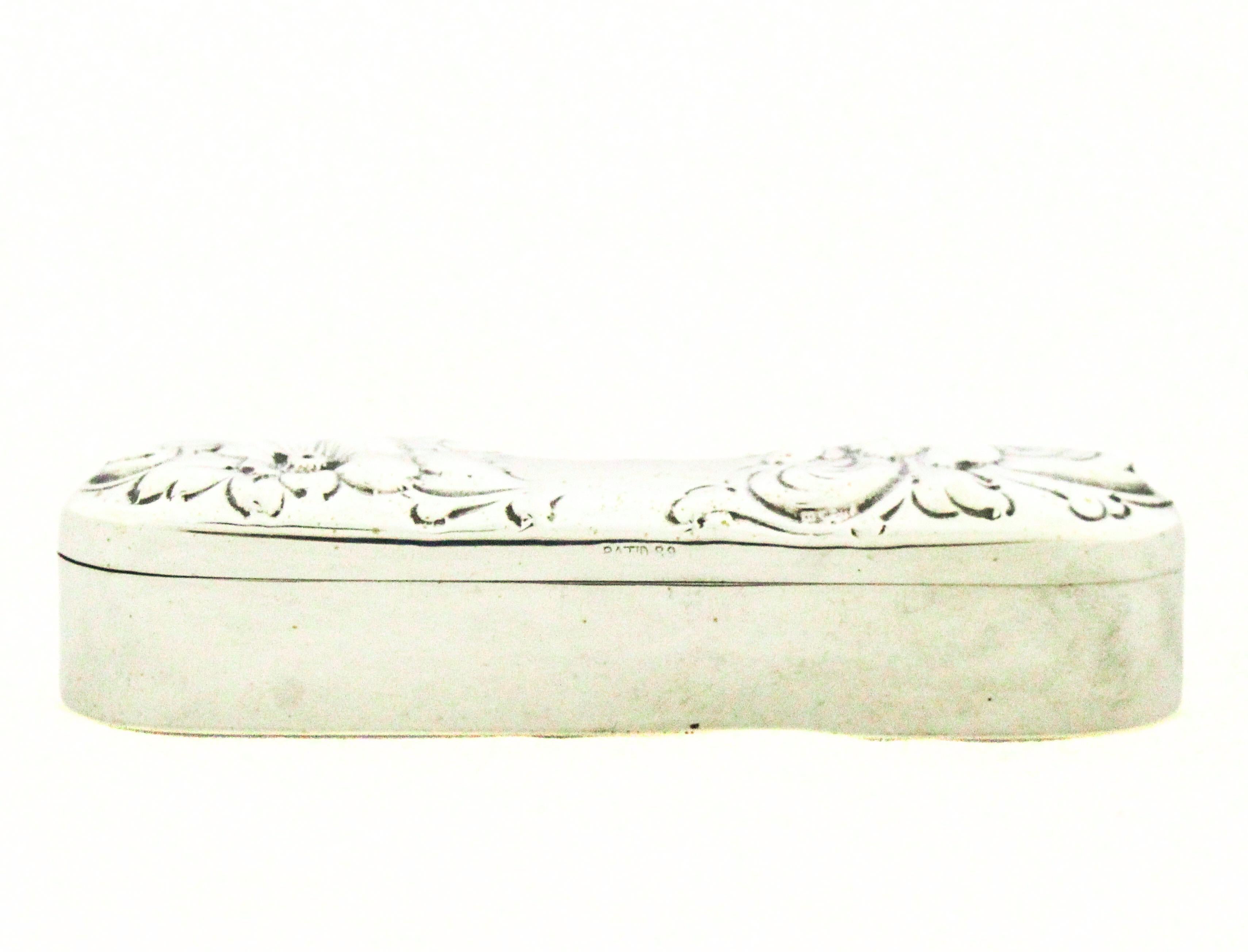 Americano Portapillole in argento, 1891 in vendita