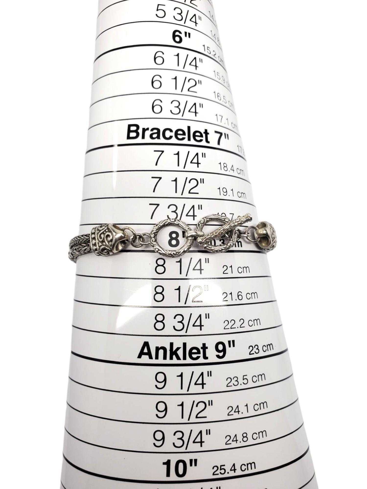 Bracciale a catena con perle rosa Mabe in argento Sterling #21169 in vendita 3