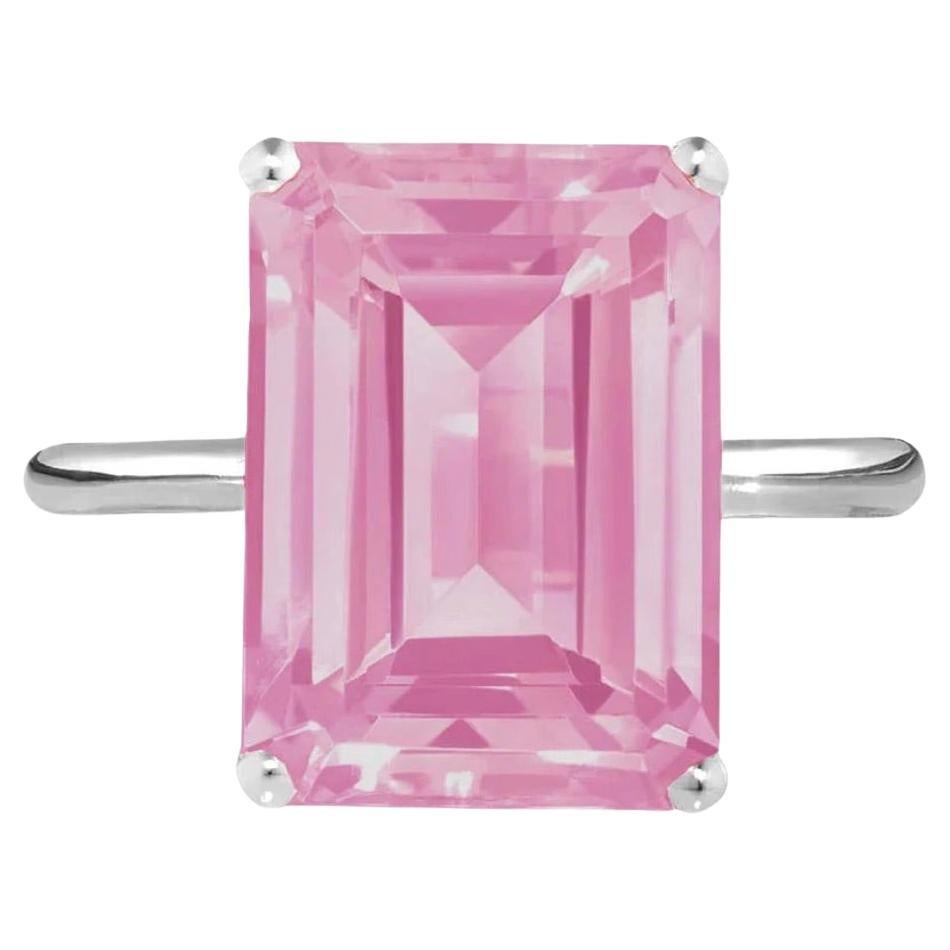 Augustine Jewels Sterling Silver Pink Topaz Ring