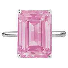 Anillo de topacio rosa de plata de ley Augustine Jewels 