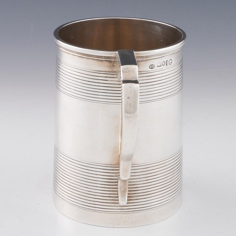 Victorian Sterling Silver Pint Tankard London 1864 For Sale