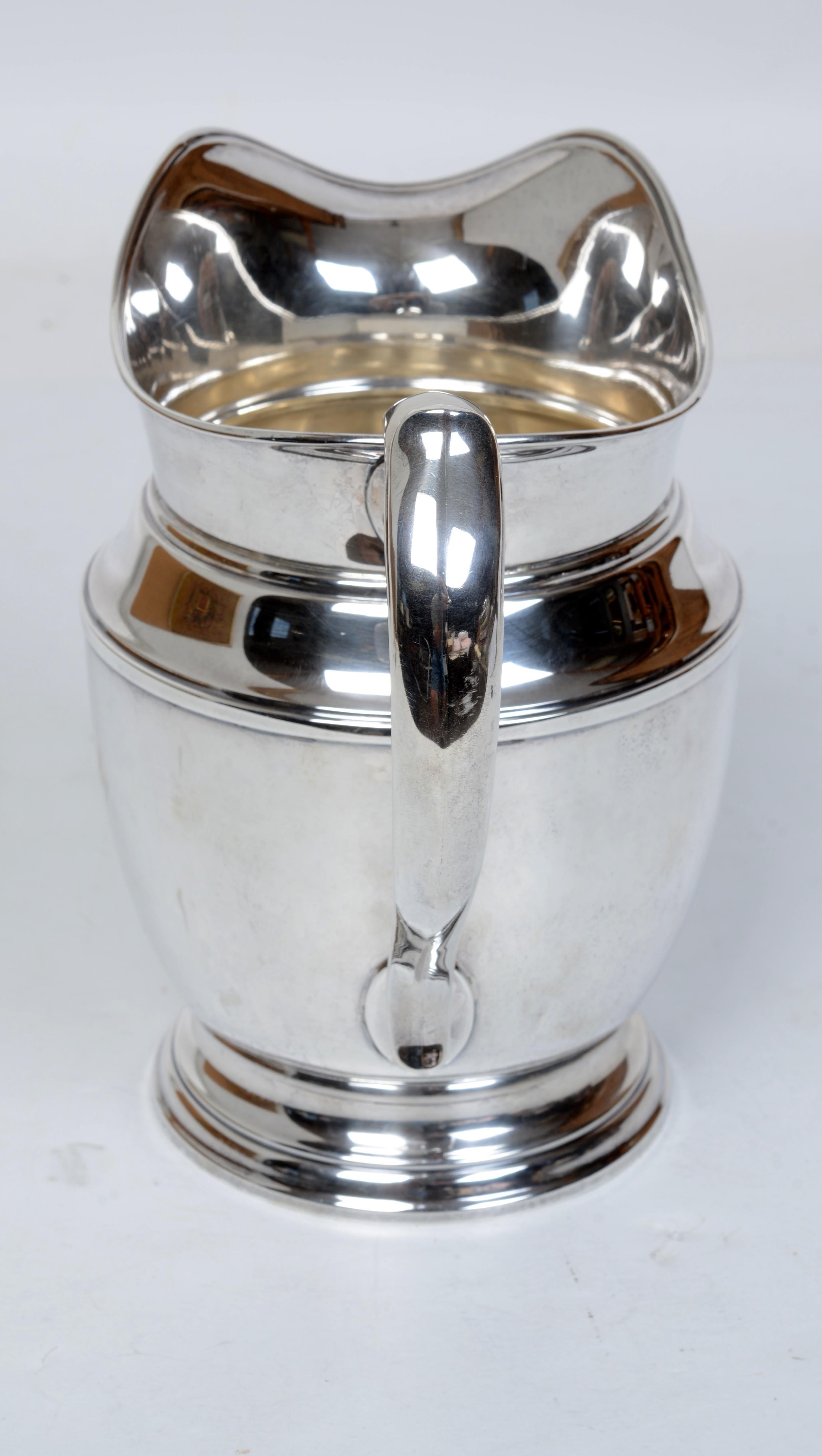 Americano Brocca in argento Sterling Forma Classica Helmut in vendita
