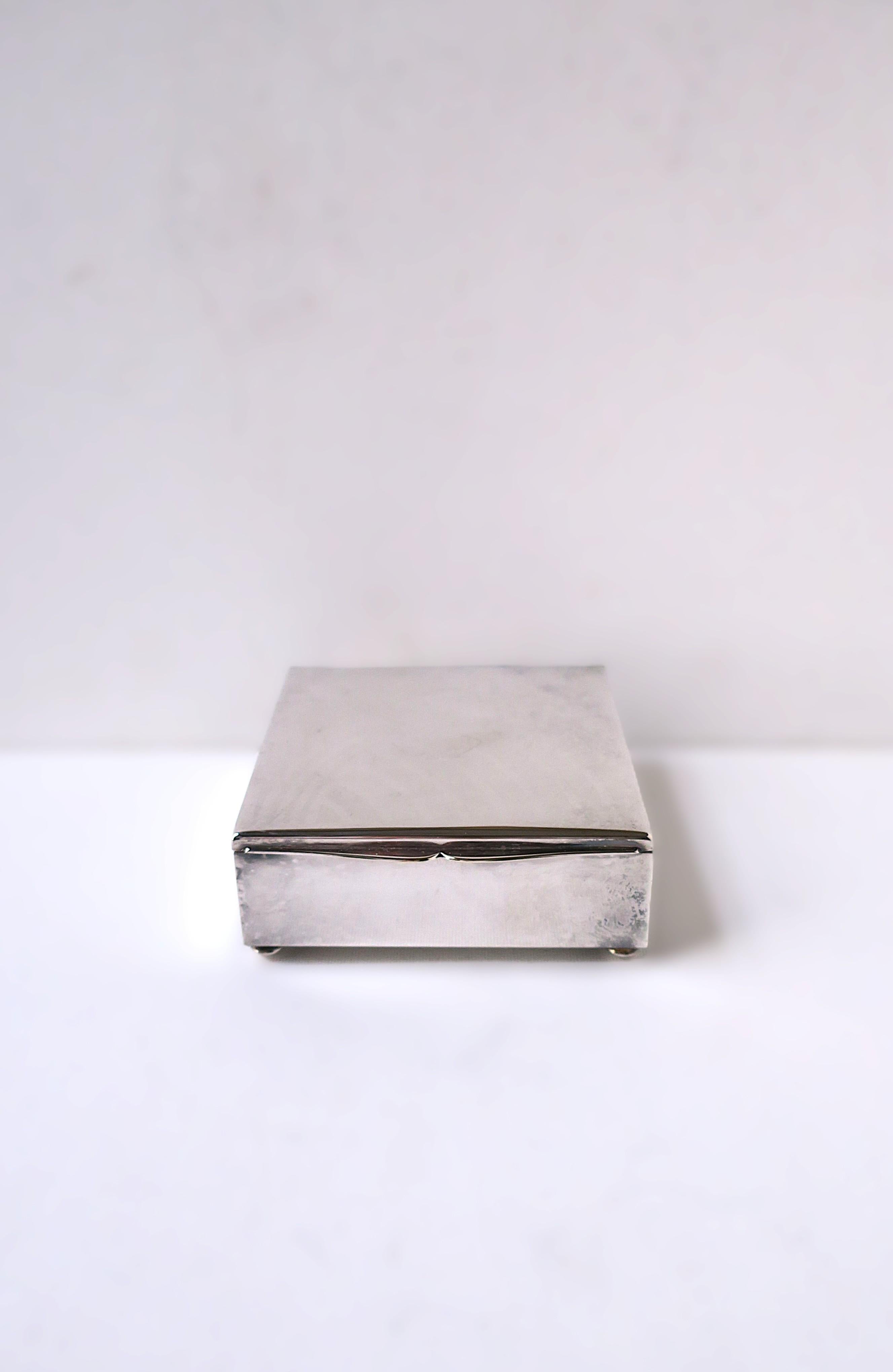 Art Deco Sterling Silverplate German Box For Sale