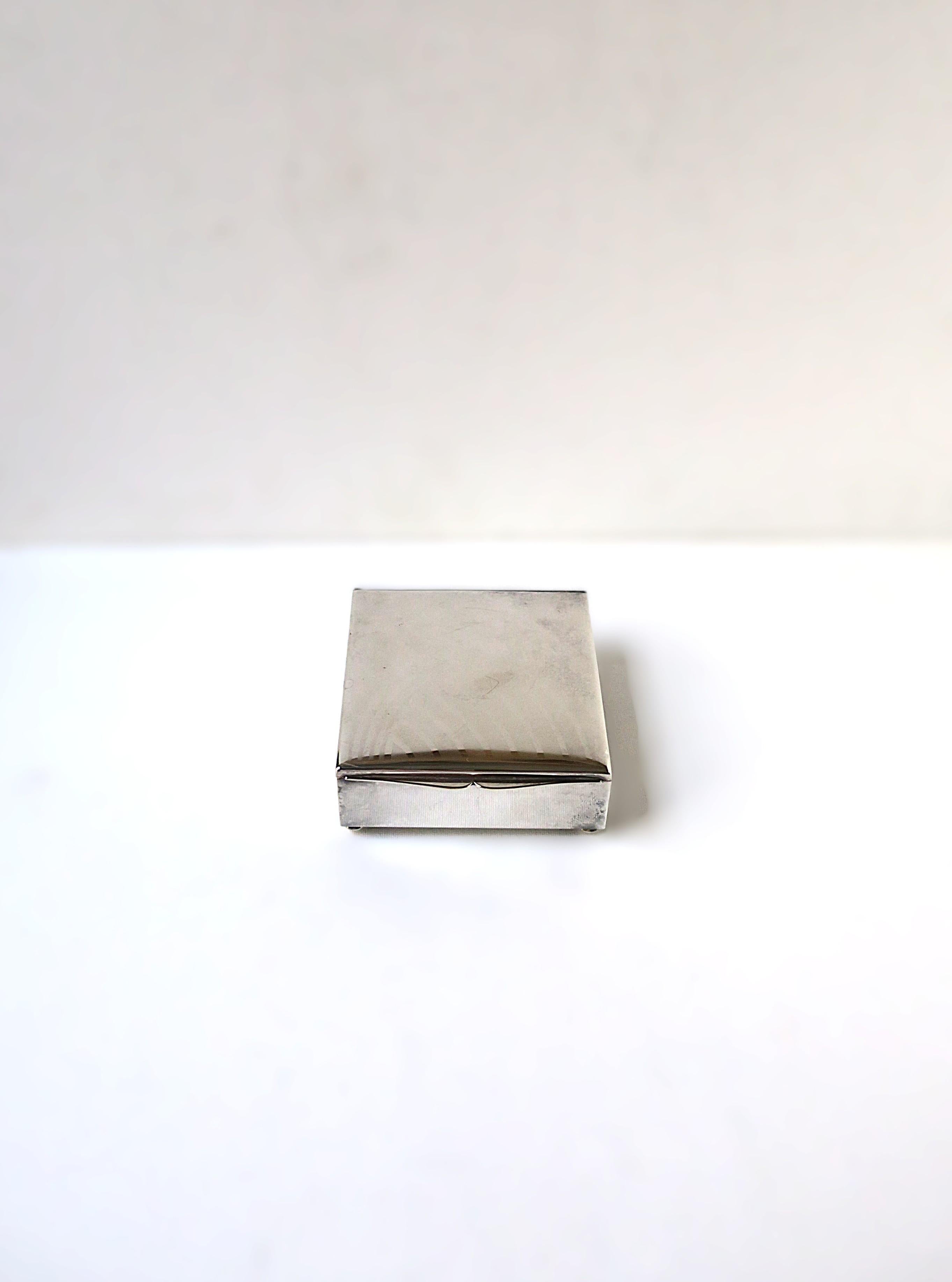 Silver Plate Sterling Silverplate German Box For Sale