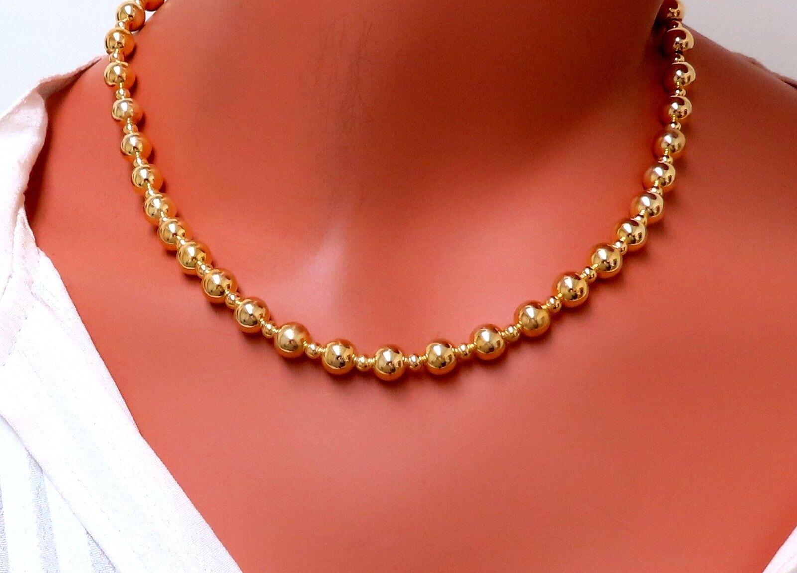 Sterling Silber vergoldete Perlenkette im Zustand „Neu“ im Angebot in New York, NY
