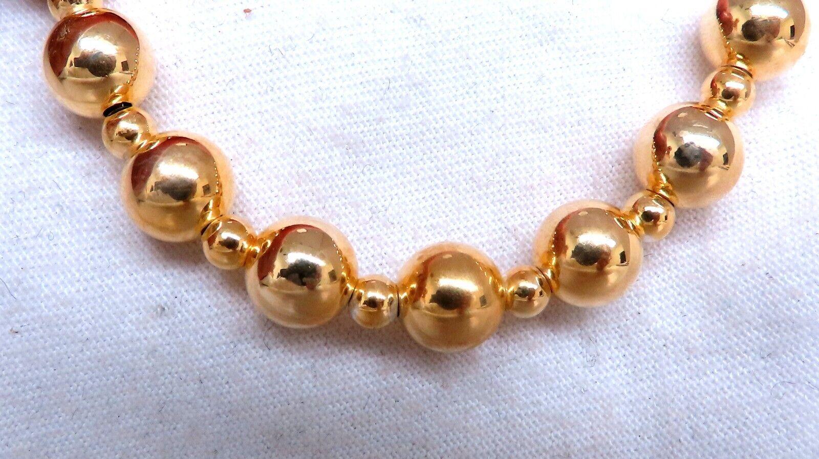 Sterling Silber vergoldete Perlenkette für Damen oder Herren im Angebot