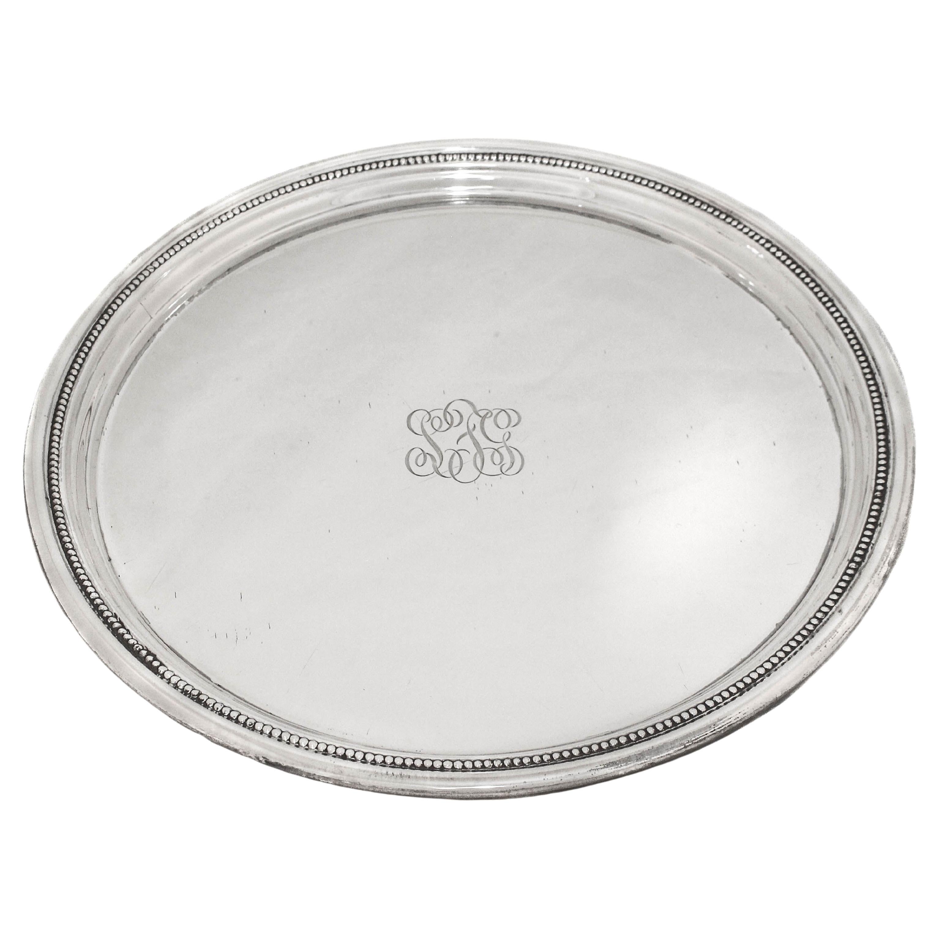 Bandeja de plata de ley