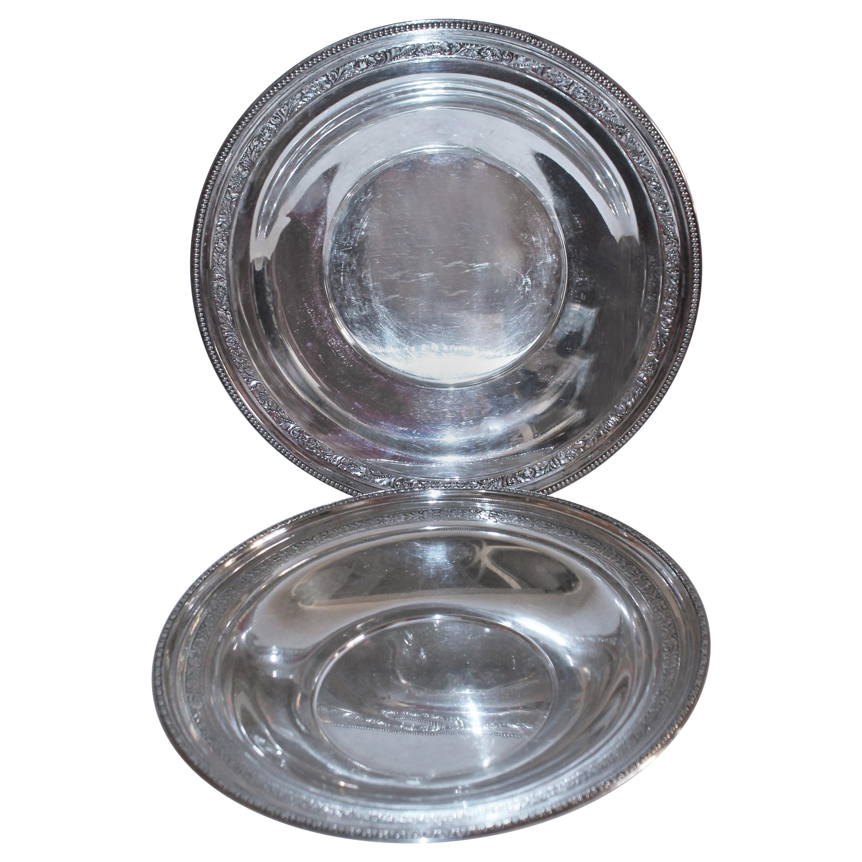 Juego de fuentes de plata de ley