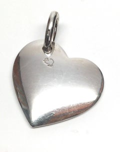 Sterling Silver Pomellato Dodo Heavy Sterling Silver Heart Pendant Necklace