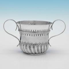 Porrón de plata de ley antigua de Jorge II, Londres 1733 Gabriel Sleath