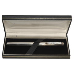 Pluma Estilográfica Jubileo de Oro de la Reina Isabel II de Plata de Ley A Haviland-Nye