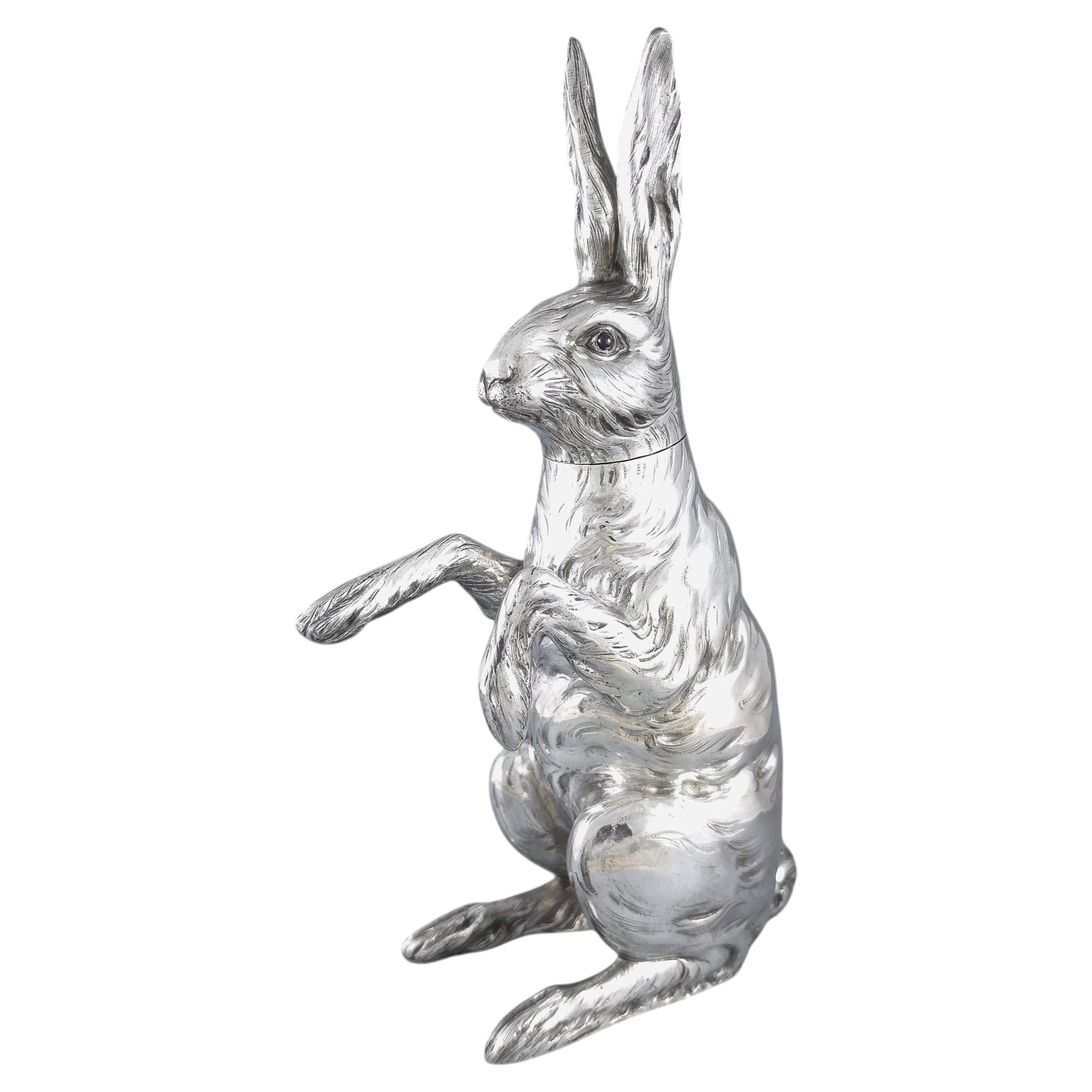 Sterling Silver Rabbit Box