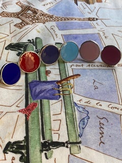 Sterling Silver Red Enamel Ring from April in Paris Designs by Merideth McGregor