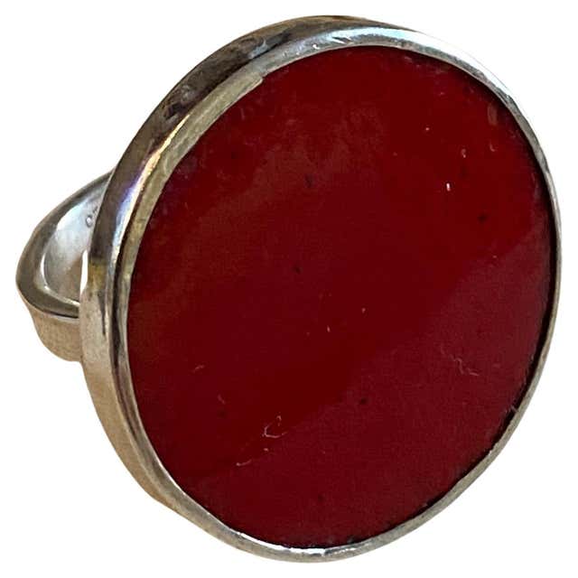 Customizable Sterling Silver Hand Painted Enamel Rings from April in ...