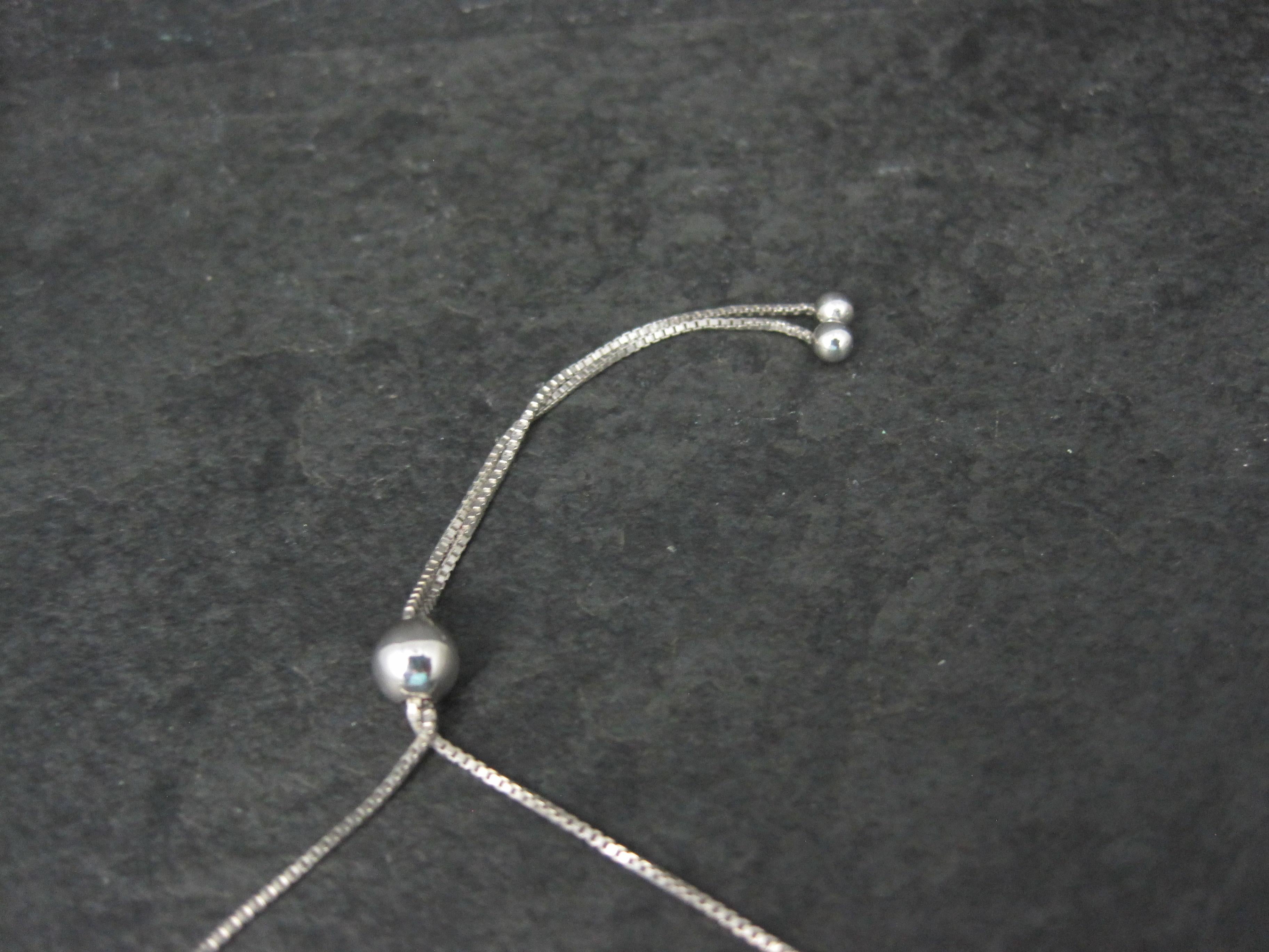 Sterling Silver Red Spinel Bolo Bracelet For Sale 1