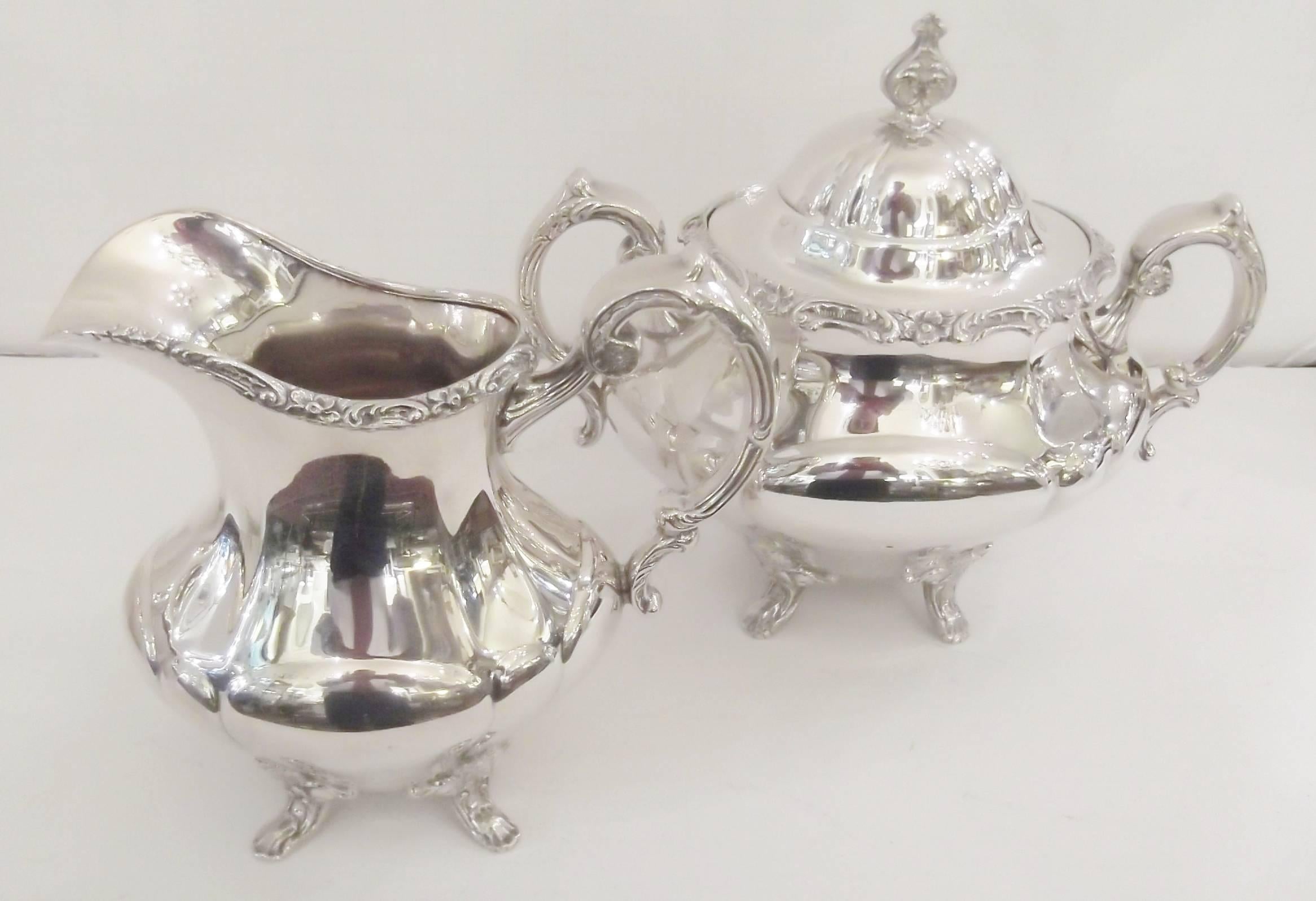 20th Century Sterling Silver Reed and Barton Tea Set