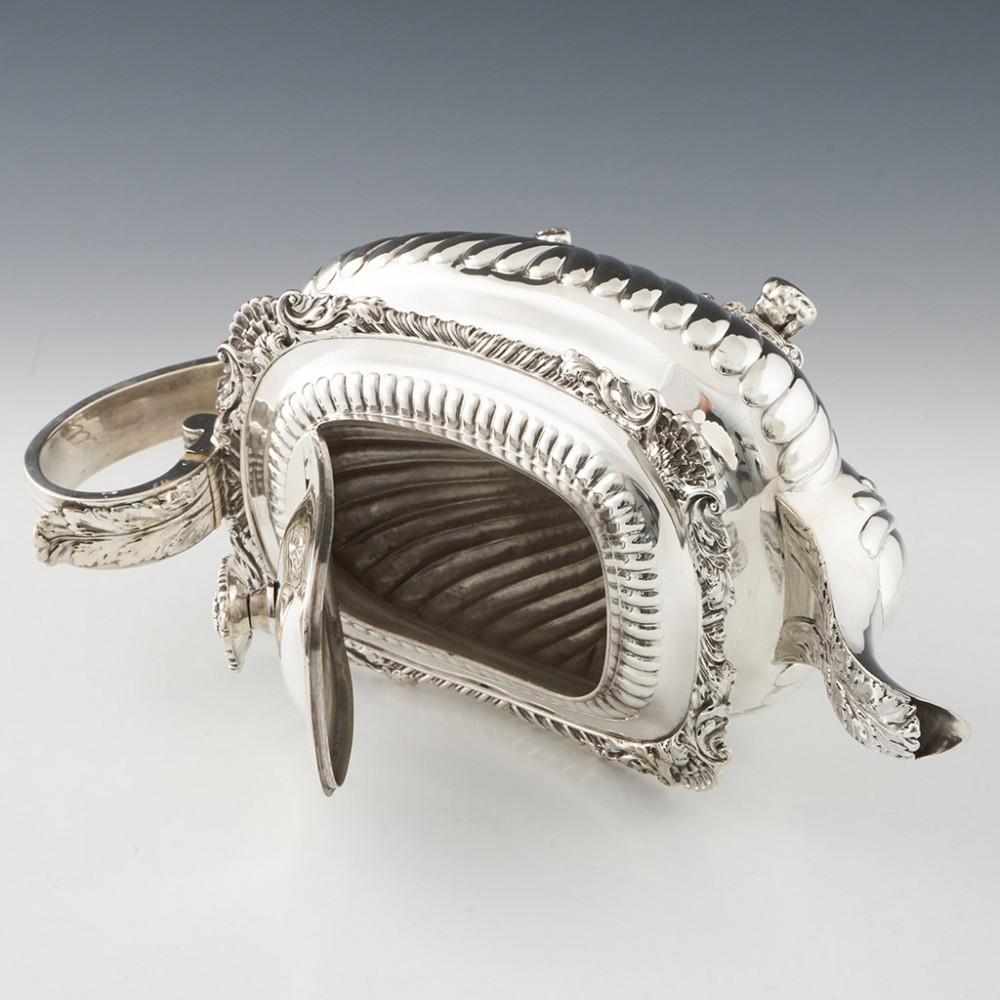 Early 19th Century Sterling Silver Regency Period Teapot Joseph Angell London 1820 For Sale