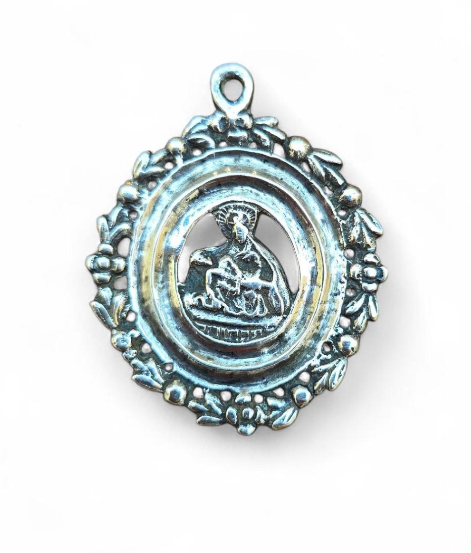 Religiöser Sterlingsilber-Anhänger - 19. Jahrhundert im Angebot 3