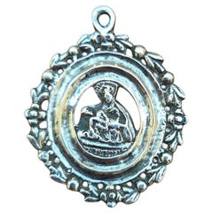 Sterling Silver Religious Pendant – 19th Century