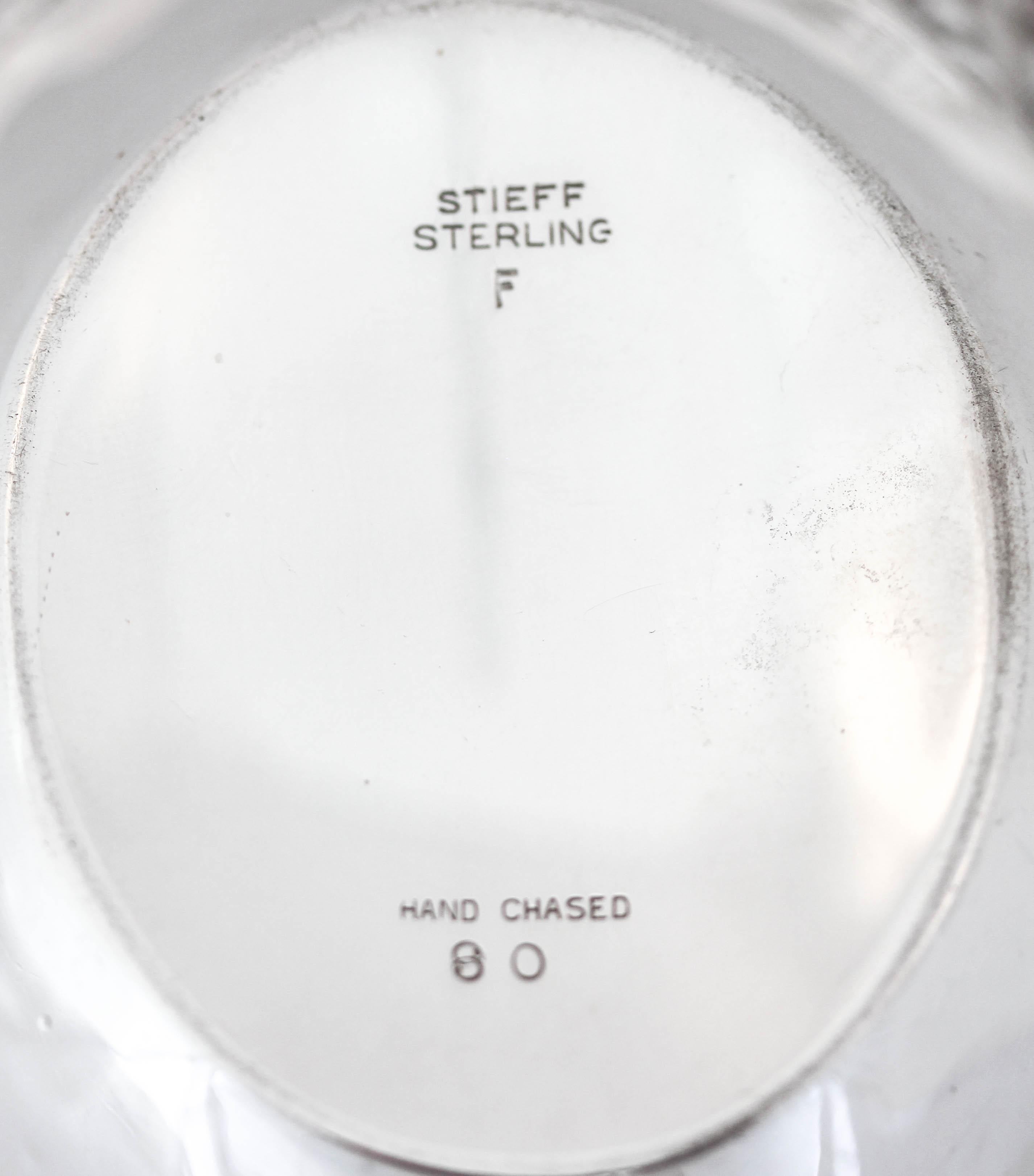 Sterling Silver Repousse Bowl 1
