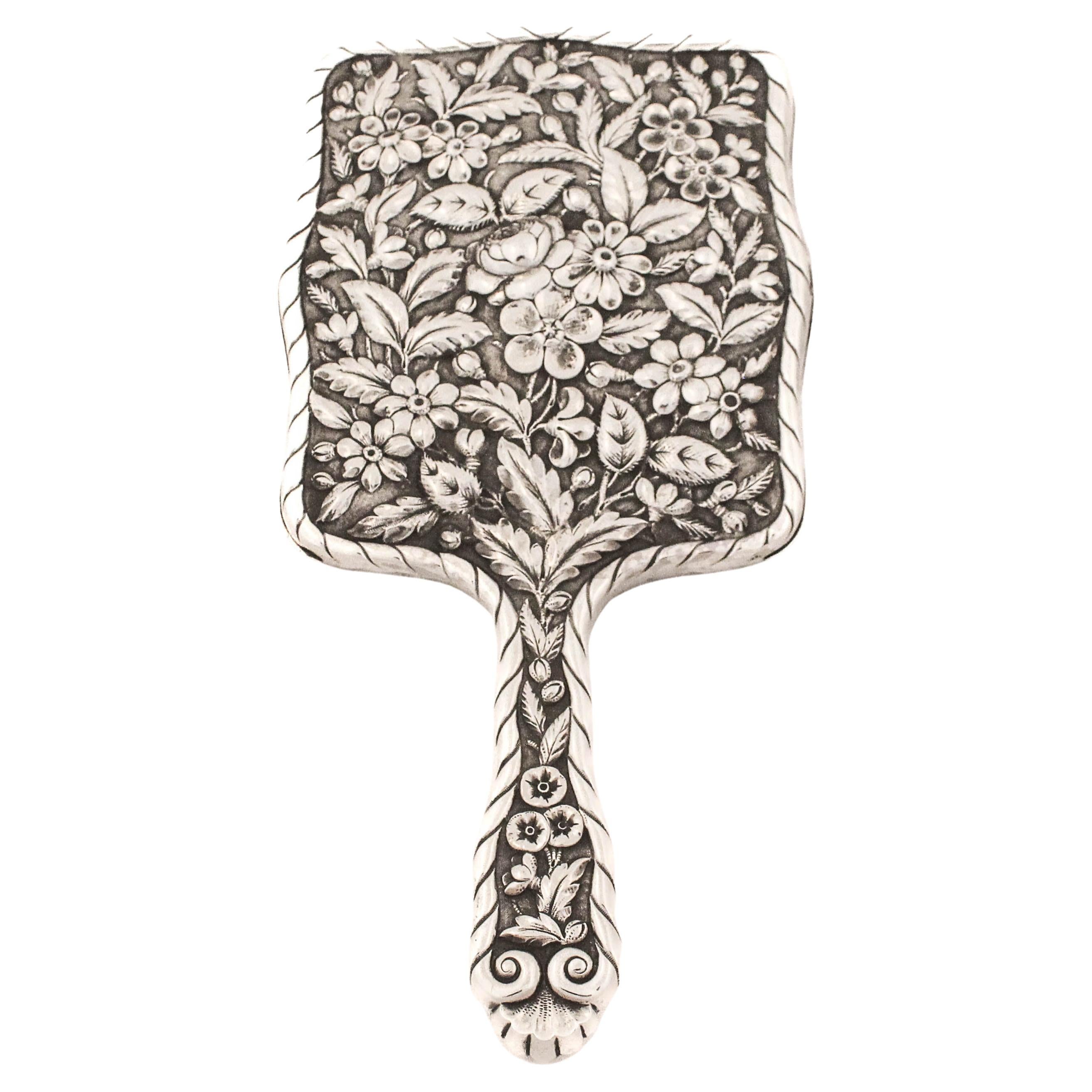 Sterling Silver “Repousse” Mirror