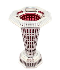 Sterling Silver Reticulated Tiffany Vase