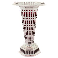 Sterling Silver Reticulated Tiffany Vase