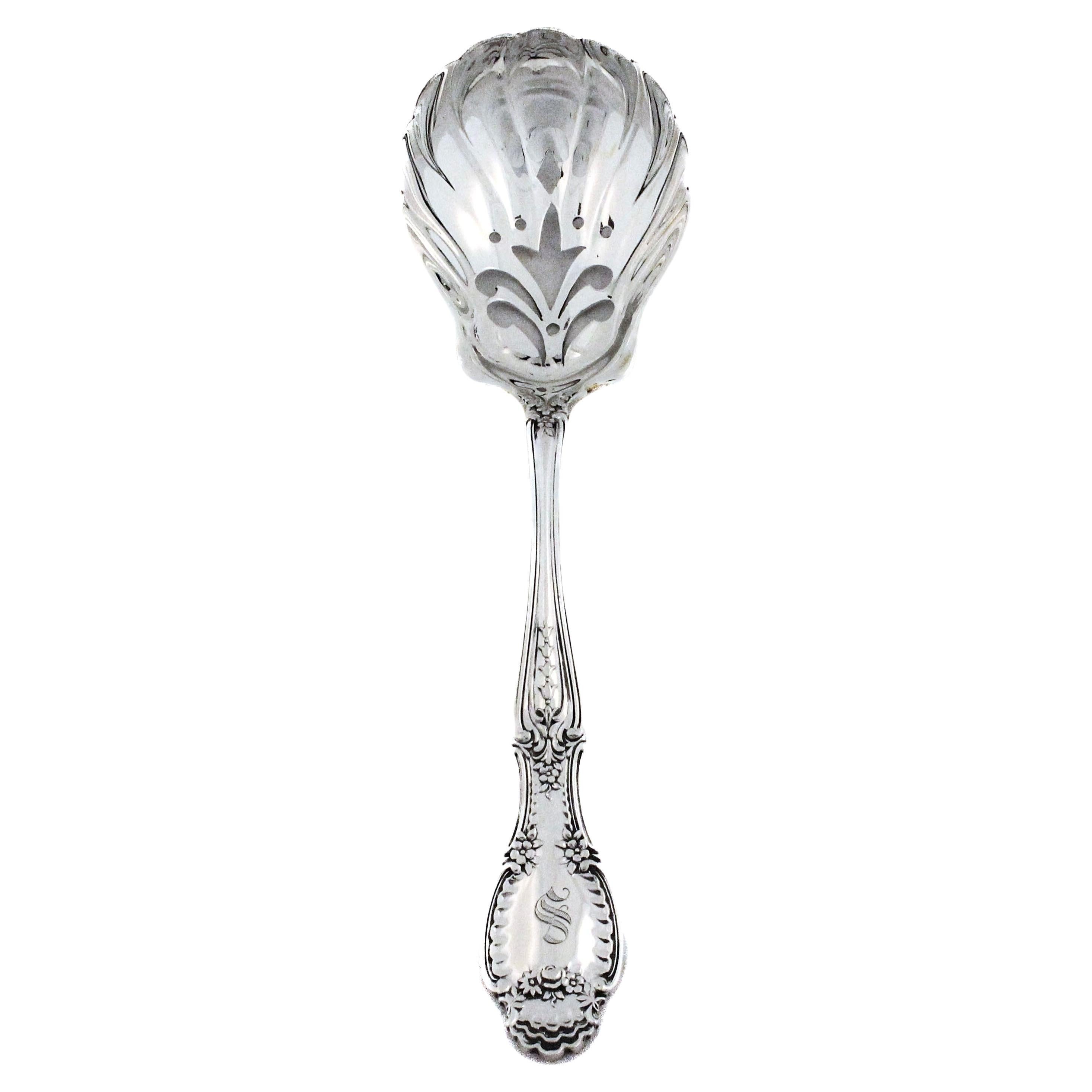 Cuchara de servir "Richelieu" de plata de ley