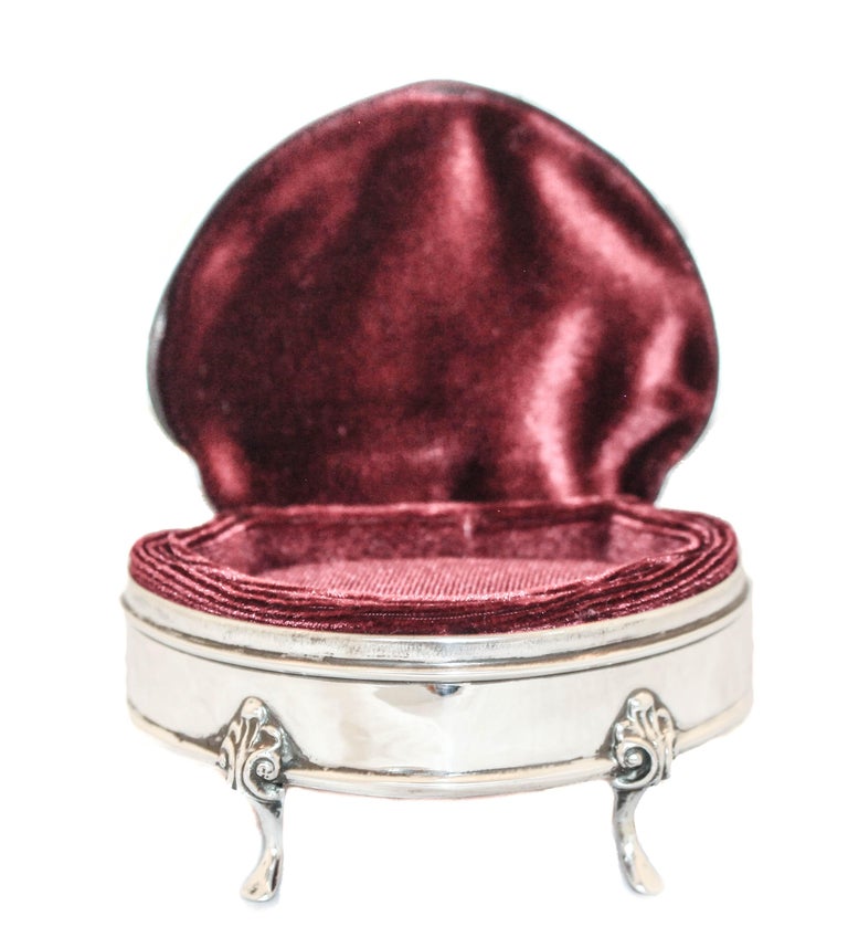 Sterling Silver Ring Box For Sale at 1stDibs