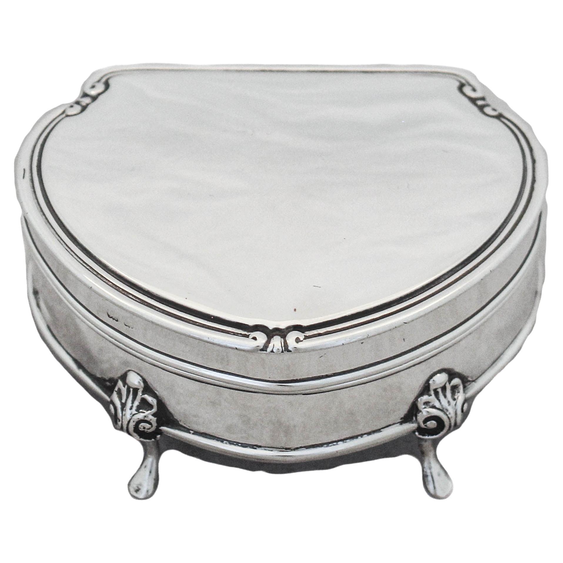 Sterling Silver Ring Box For Sale