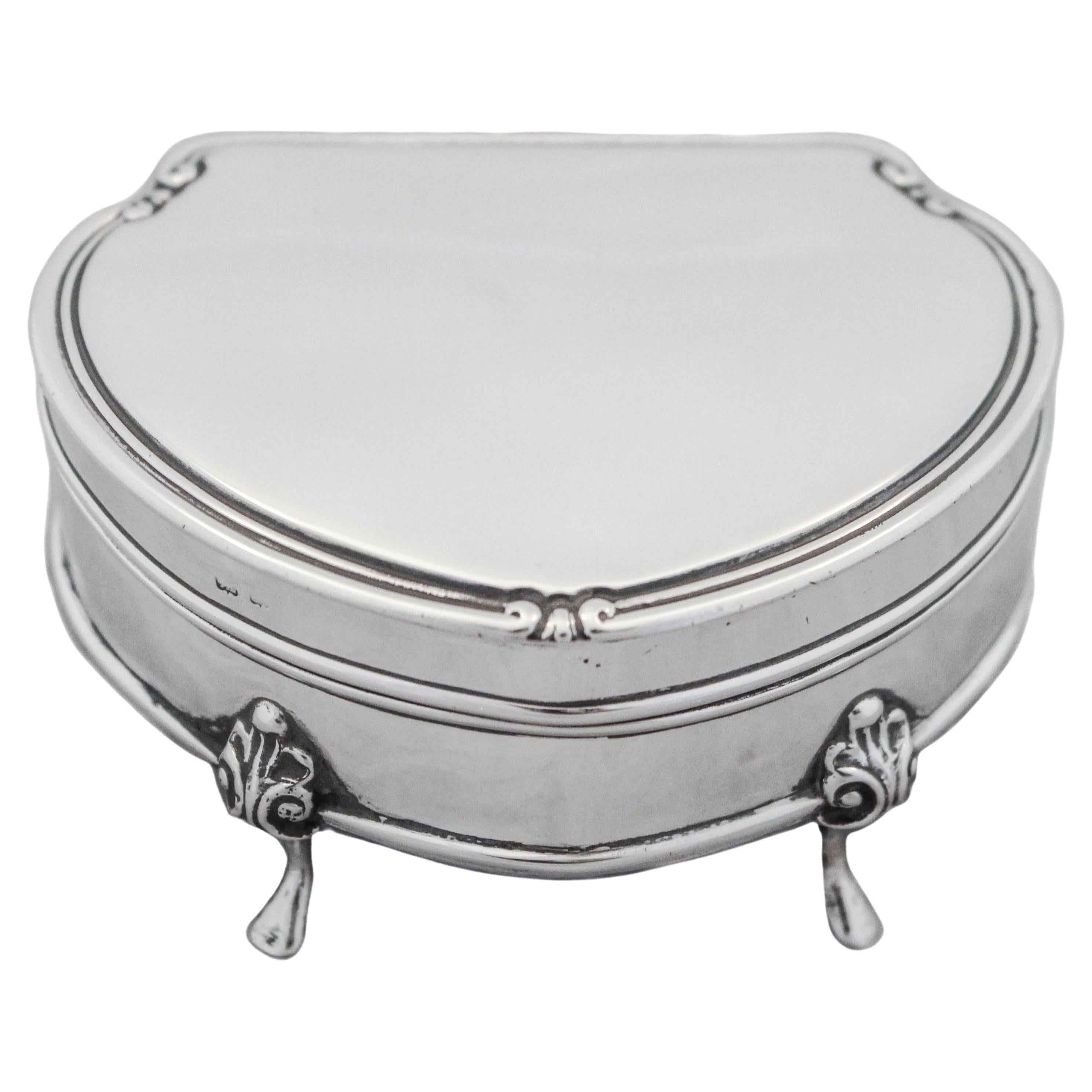 Sterling Silver Ring Box For Sale