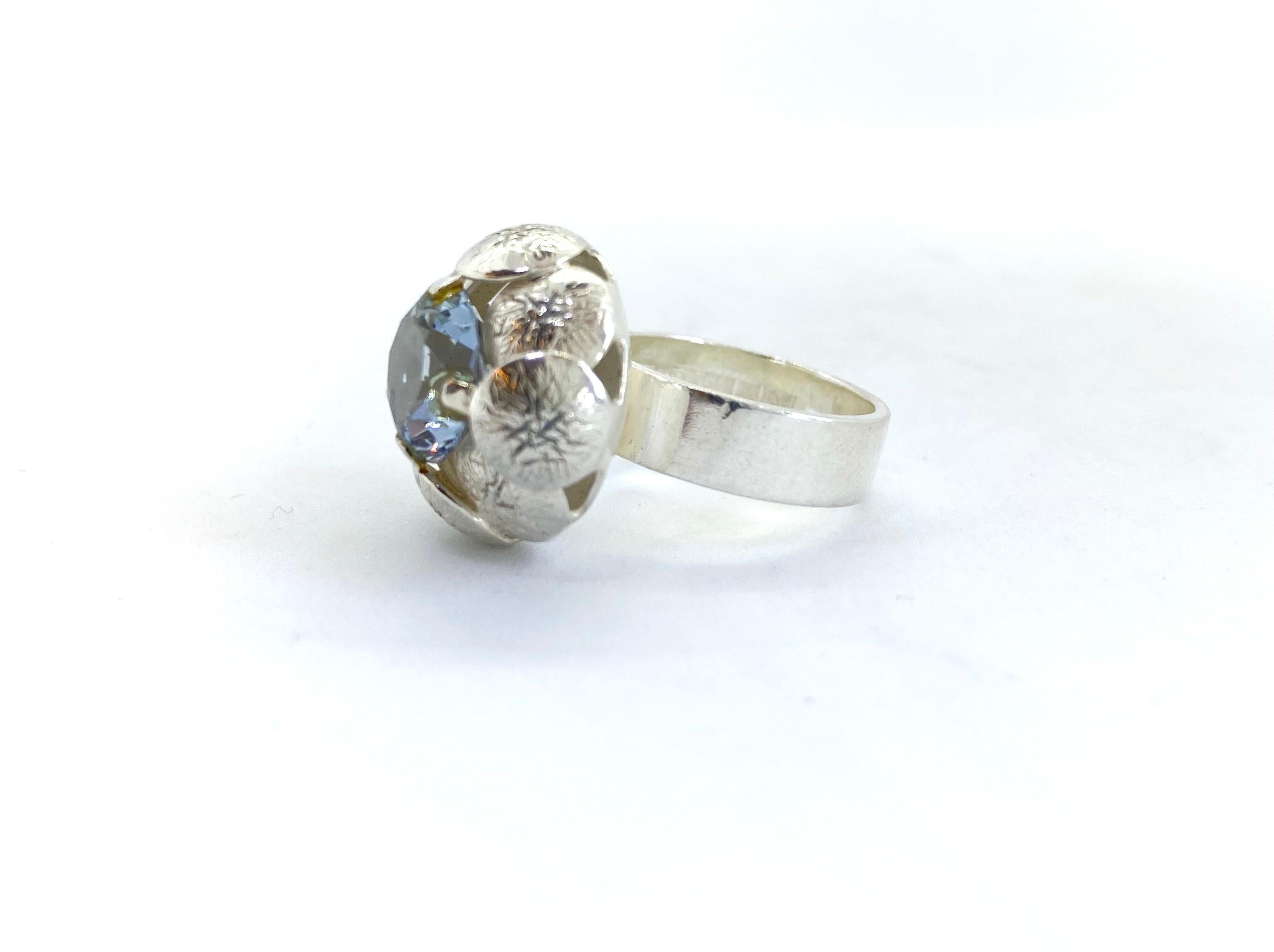 Sterling Silver Ring by Elis Kauppi for Kupittaan Kulta, Finland For Sale 1