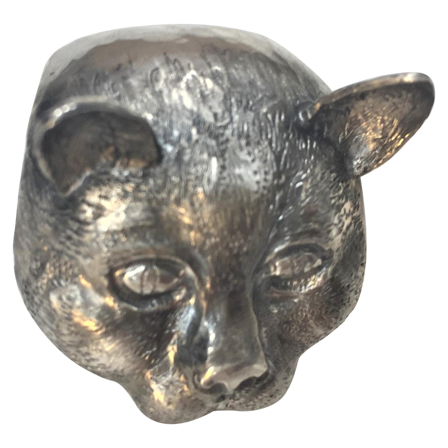 Bague en argent sterling, chat, fabriquée à la main, Italie
