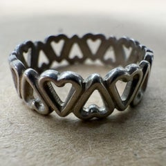 Sterling Silber Ring Eternal Heart Love Band