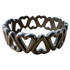 Sterling Silver Ring Eternal Heart Love Band