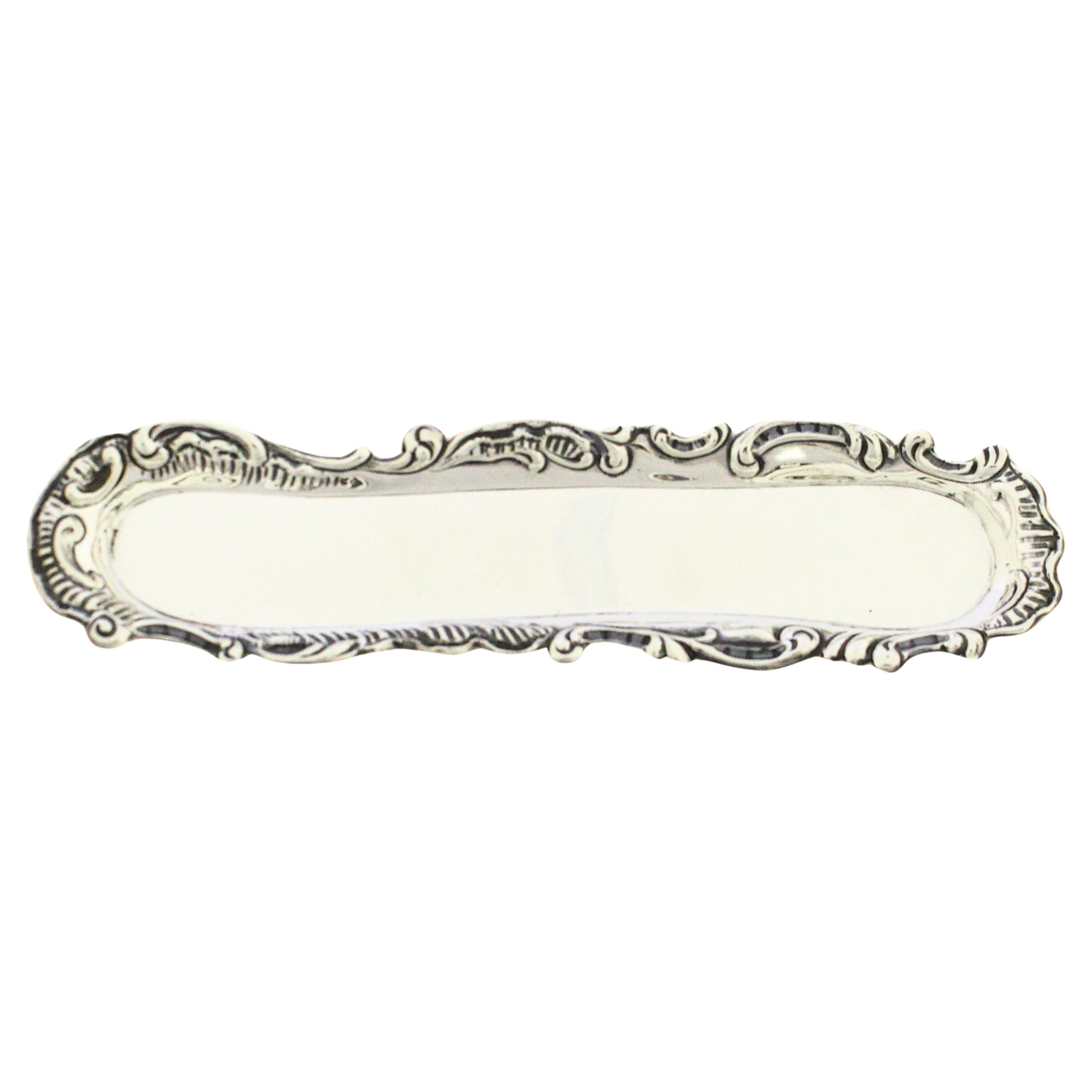 Sterling Silver Ring Tray For Sale