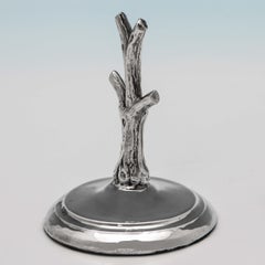 Antique Edwardian Sterling Silver Novelty Ring 'Tree' from 1905