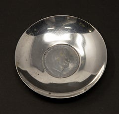 Sterling Silver Romania Coin Dish