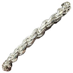 Bracciale in corda d
argento - 5,6 mm, 7,5", Nuovo