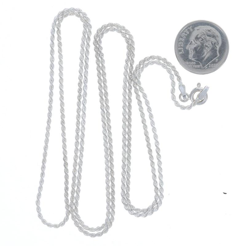 Sterling Silber Seil Kette Halskette 30