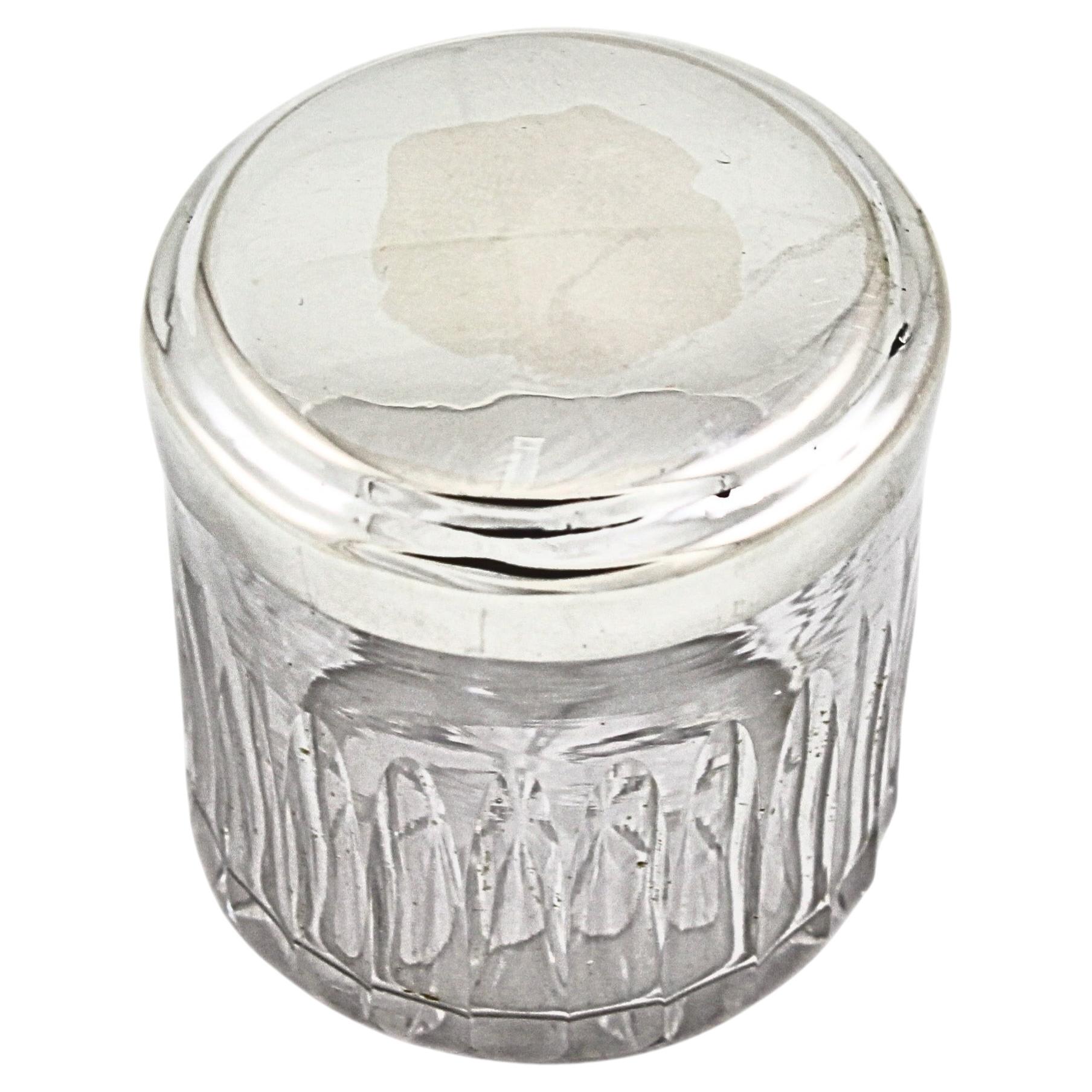 Sterling Silver Rouge Jar
