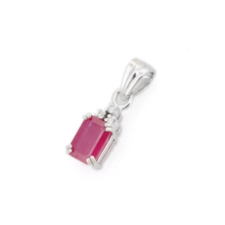 This Ruby Pendant with Diamonds is meticulously crafted from the finest materials and adorned with stunning ruby which enhances confidence, leadership qualities and attract career opportunities.
This delicate to statement pendants, suits every style