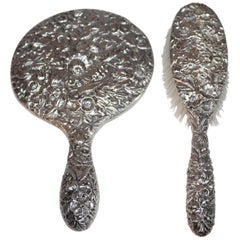 Sterling Silver S. Kirk & Son Brush and Mirror Set