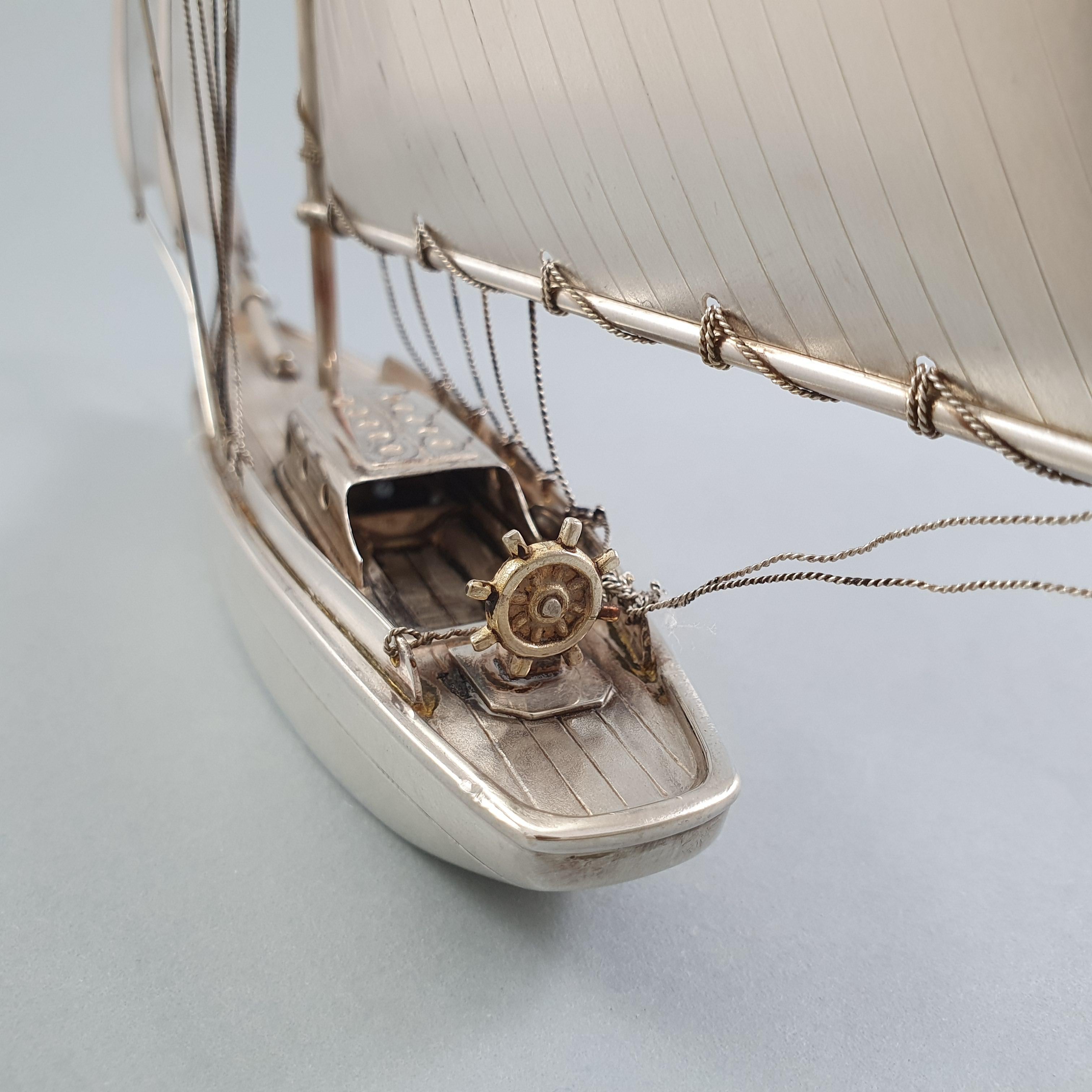 Sterling Silver Sailboat Boat 1