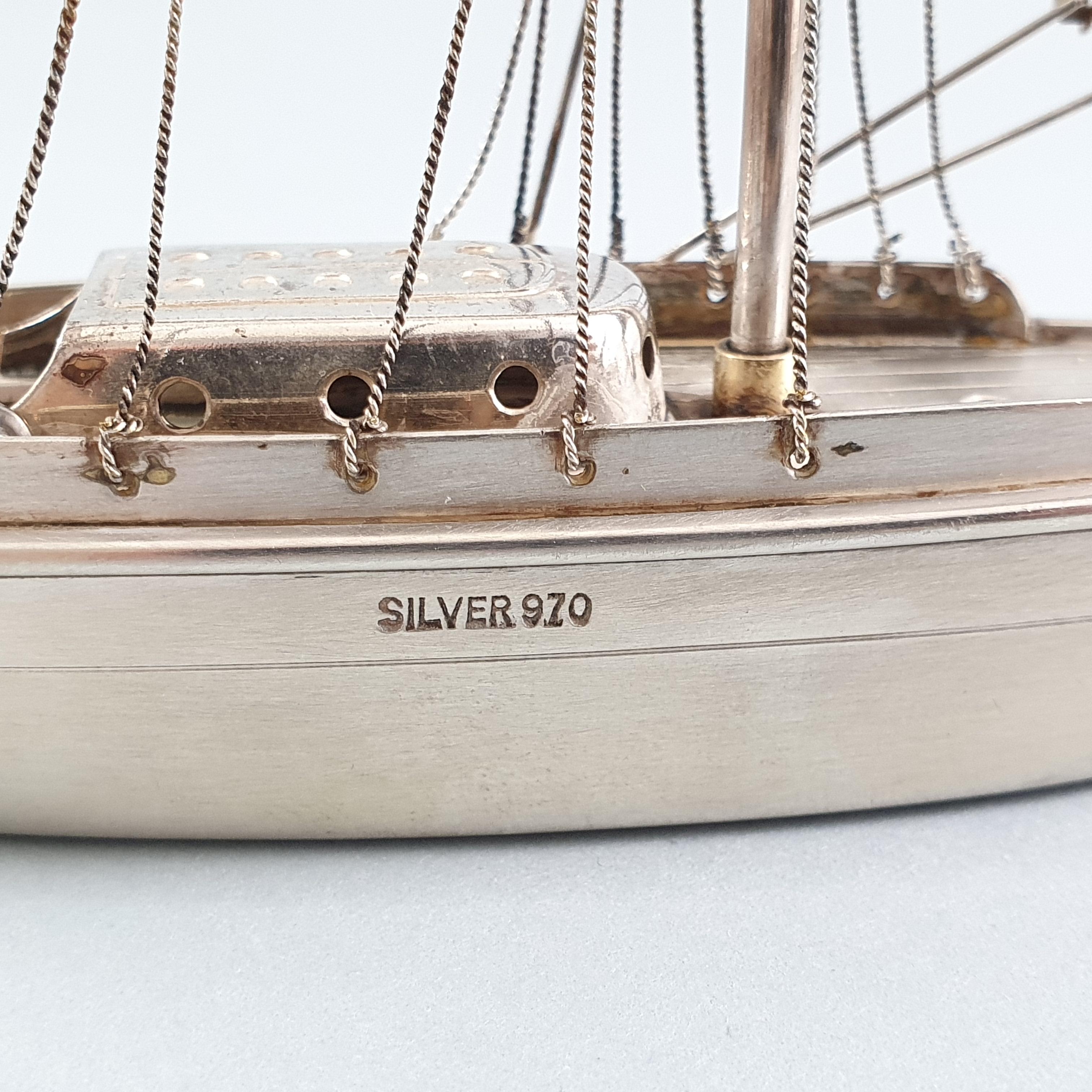 Sterling Silver Sailboat Boat 5