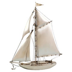 Vintage Sterling Silver Sailboat Boat
