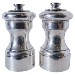 Sterling Silver Salt and Pepper Grinders, Marked France