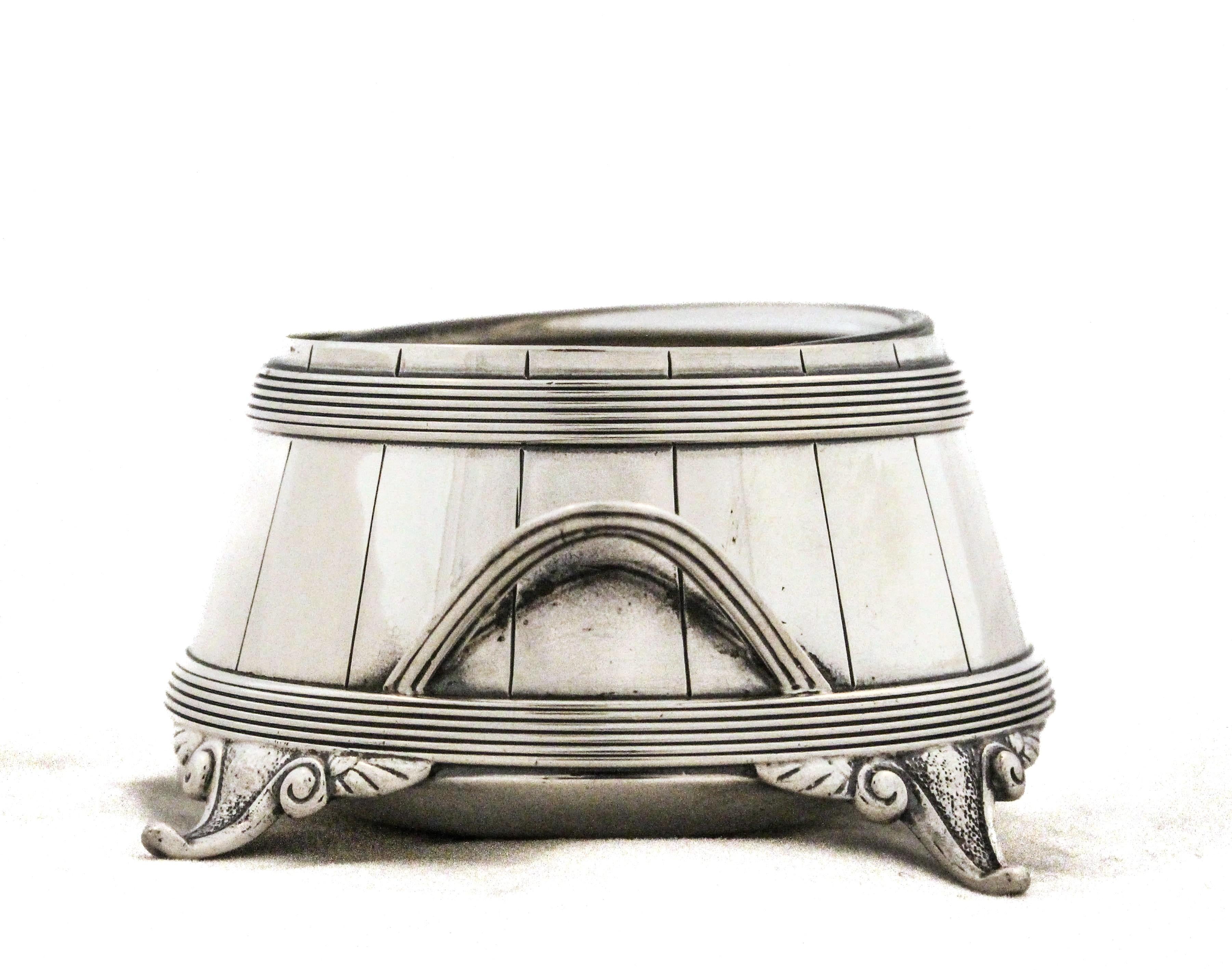 American Sterling Silver Salt Cellar, 1872 For Sale