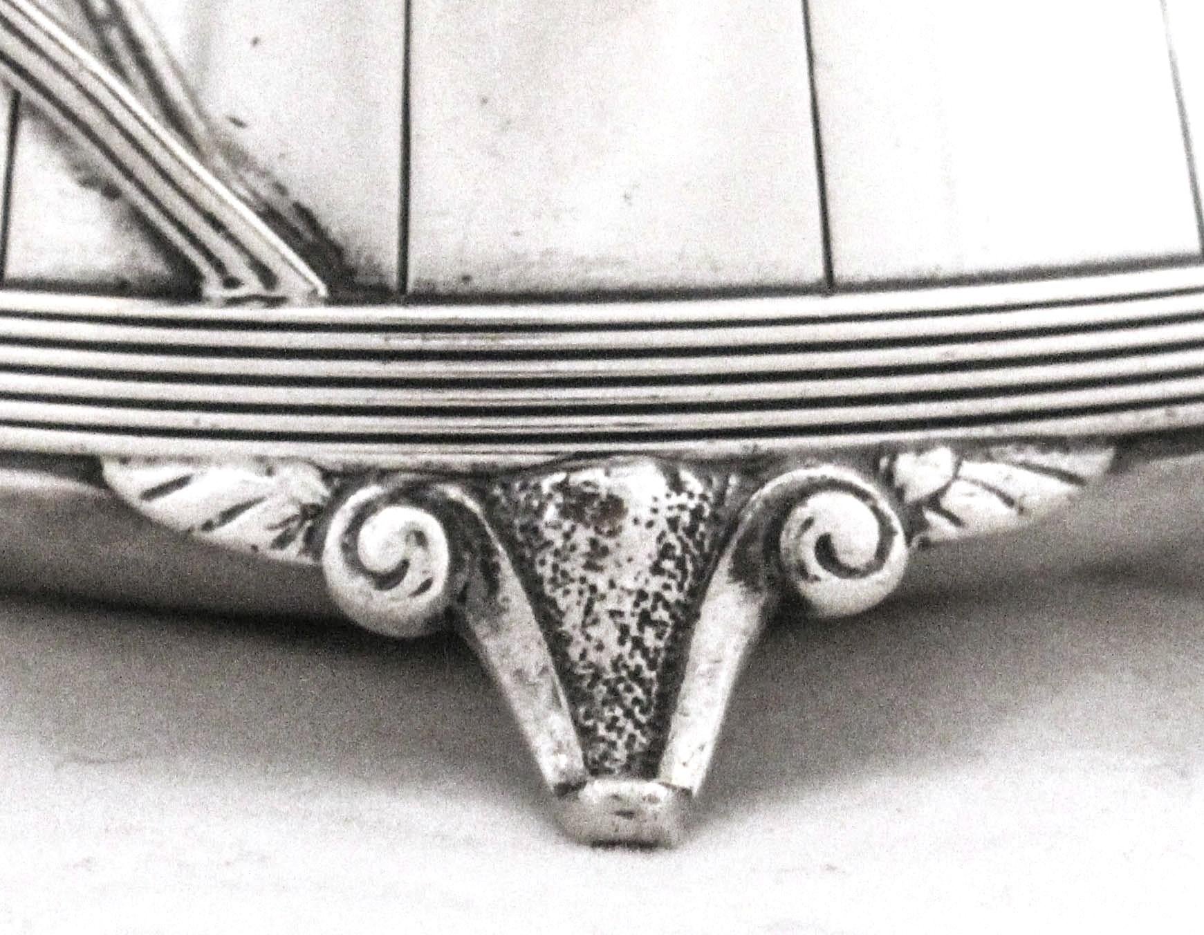 Sterling Silver Salt Cellar, 1872 In Excellent Condition For Sale In Brooklyn, NY