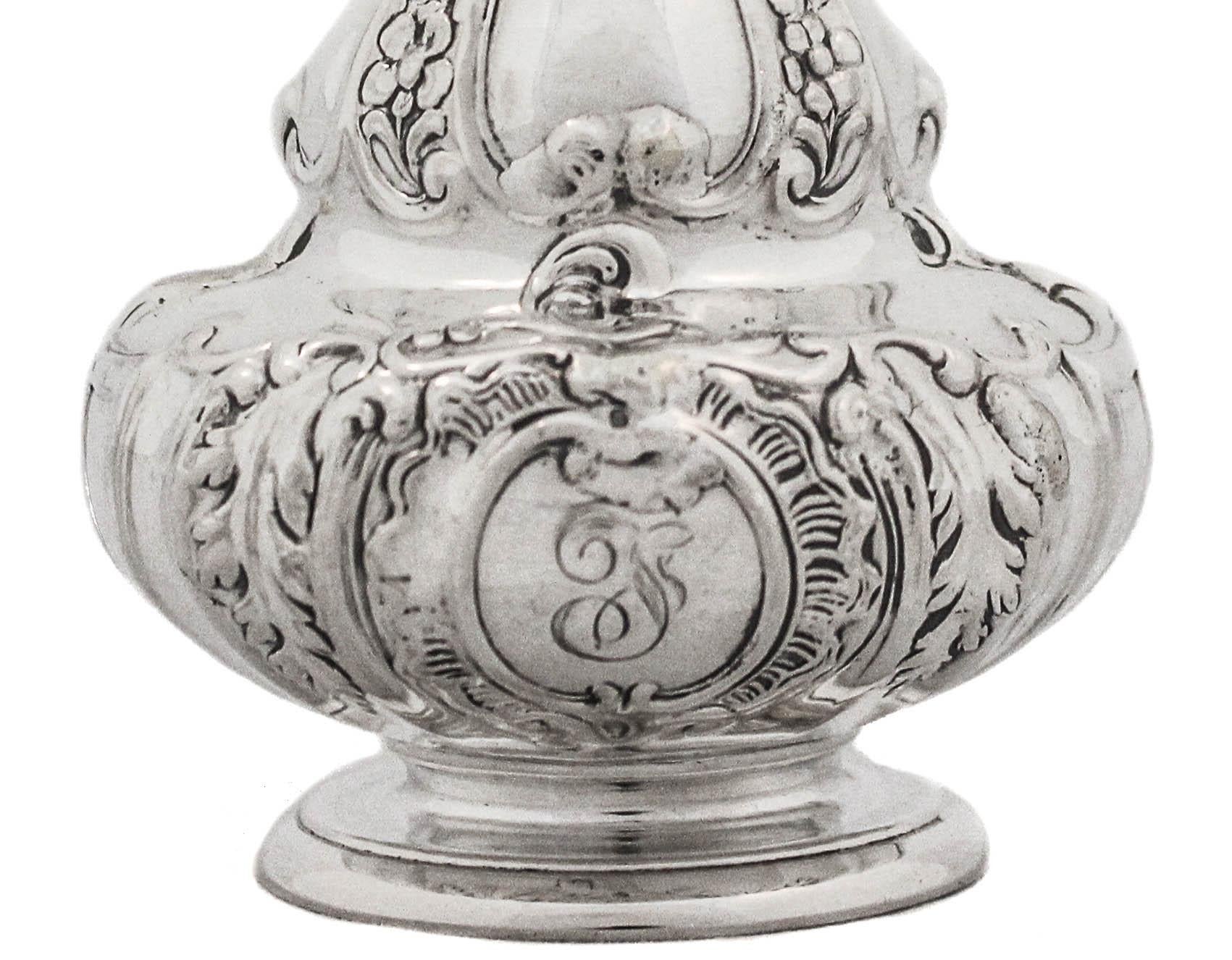 Sterling Silver Salt Shakers, um 1900 (Frühes 20. Jahrhundert) im Angebot